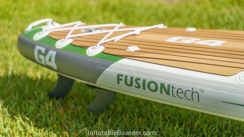 Rear side of the G4 board featuring FusionTech construction branding