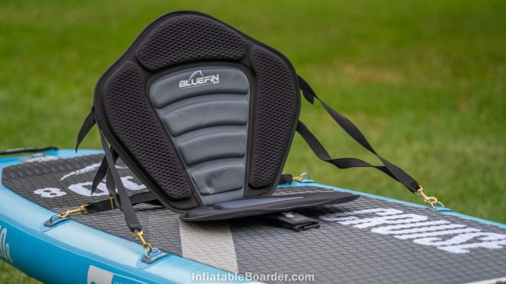 Bluefin Cruise with the attached kayak seat accessories