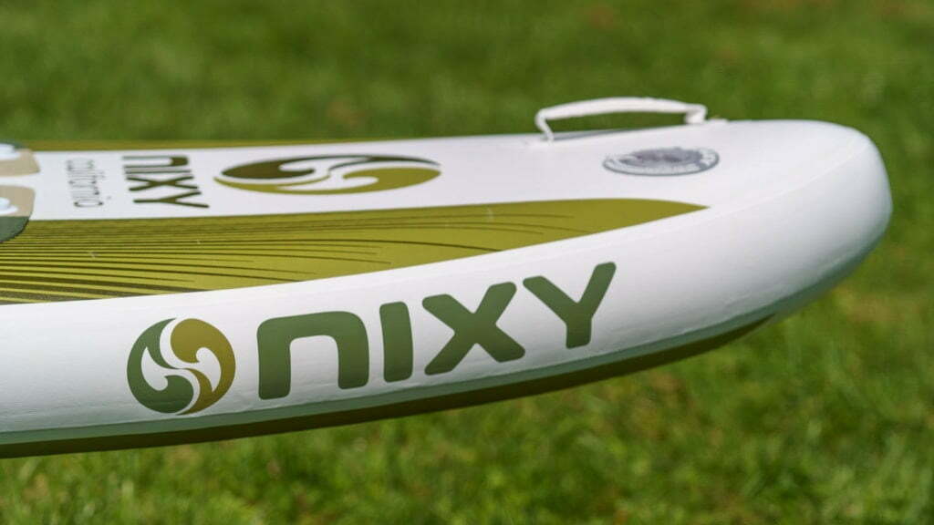 Front side of the board with NIXY logo .