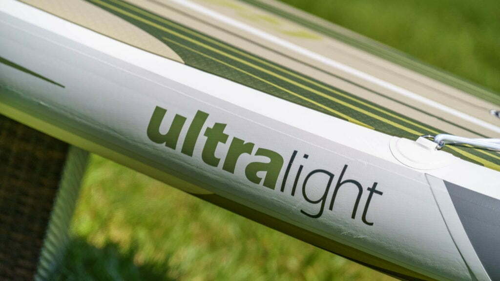 Side rail of the board with Ultralight branding.