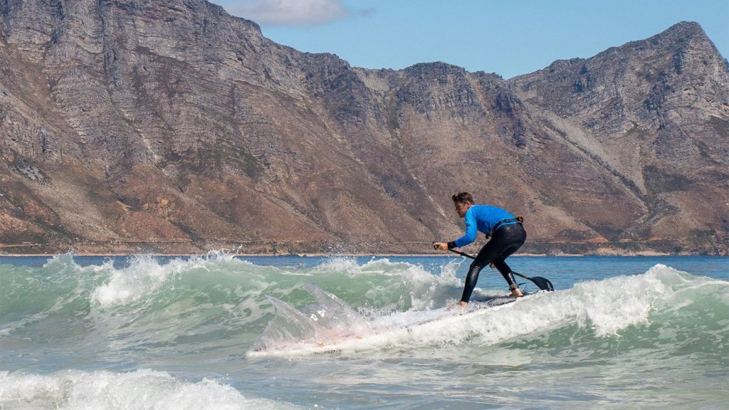 Surfing with the Thurso Expedition.